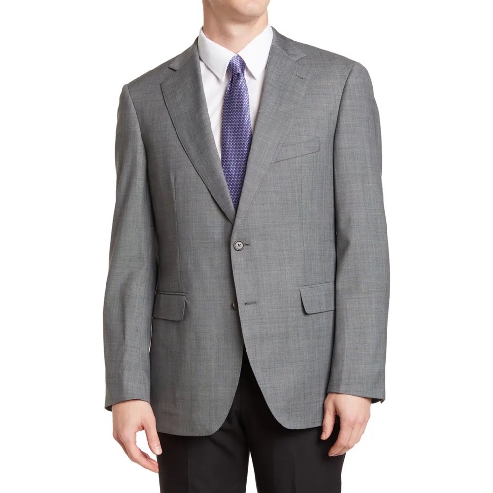 Alton Lane The Rack light gray wool blend suit jacket blazer Size 38R
